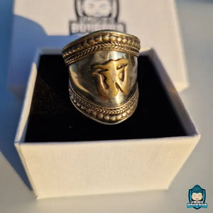 Bague-Tibetaine-Mantra-en-cuivre-vue-de-face-taille-ajustable-La-Maison-de-Bouddha