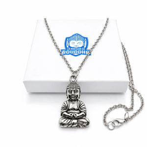 Collier de Bouddha Porte Bonheur Argent Colliers La Maison de Bouddha