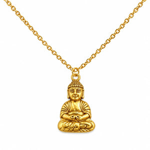 Collier de Bouddha Porte Bonheur Doré La Maison de Bouddha
