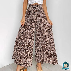 Pantalon-Fluide-Leopard-imprime-coupe-droite-large-coton-polyester-Femme-La-Maison-de-Bouddha