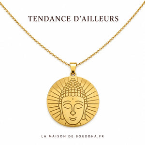 Pendentif Bouddha Doré La Maison de Bouddha