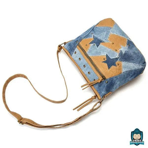 Sac-Bandouliere-Etoile-cousues-clous-oeillets-décoratifs-bandoulière-réglable-La-Maison-de-Bouddha