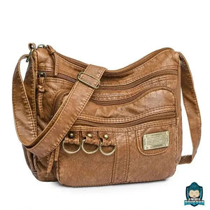 Sac-Bandouliere-en-Cuir-Brun-Cannelle-pour-Femme-cuir-PU-souple-design-moderne-anneaux-et-plaque-dorés-décoratifs-taille-réglable-La-Maison-de-Bouddha