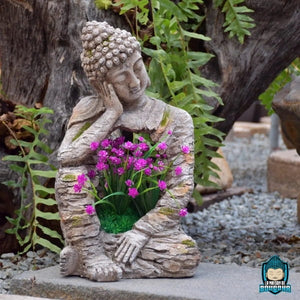 Statue-Bouddha-Pot-de-Fleur-Grand-Format-51-cm-photo-imitation-pierre-La-Maison-de-Bouddha