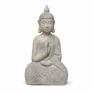 Statue Bouddha de Jardin en Oxyde de Magnésium – 43 cm La Maison de Bouddha