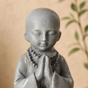 Statuette Moine Bouddhiste en Résine La Maison de Bouddha