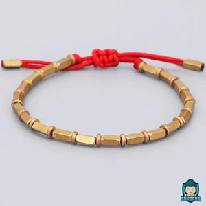 bracelet tibétain cuivre jaune