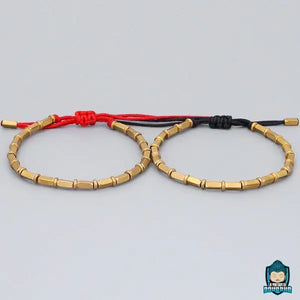 bracelet tibétain cuivre jaune