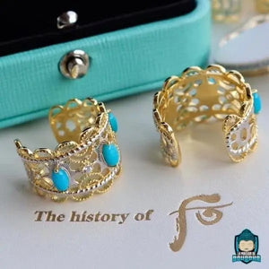 Bague Dorée Turquoise