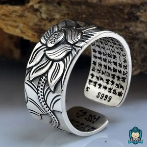 Bague Fleur de Lotus Argent  La Maison de Bouddha