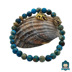 Bracelet Bouddha Bleu Turquoise  La Maison de Bouddha