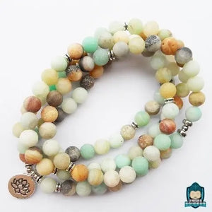 bracelet mala amazonite La Maison de Bouddha