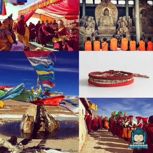 Bracelet Tressé Tibétain  La Maison de Bouddha