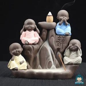 Brûle Encens Moine Bouddhiste La Maison de Bouddha