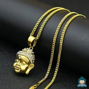 Collier avec pendentif Bouddha doré La Maison de Bouddha