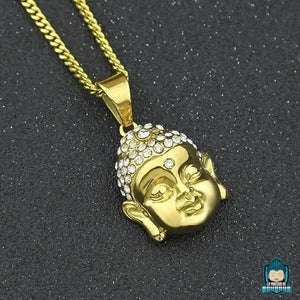 Collier avec pendentif Bouddha doré La Maison de Bouddha