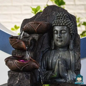 Fontaine Tête de Bouddha Intérieur  La Maison de Bouddha