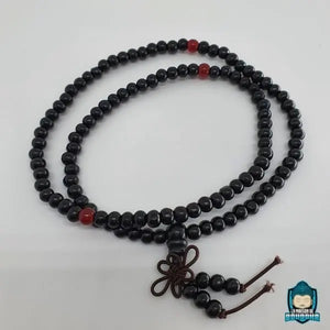 Mala Tibétain Bois de Santal Noir 6mm Pour Homme et Femme Mala Tibétain La Maison de Bouddha
