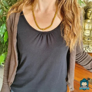 Mala Tibétain Bois de Santal Vert Bijoux La Maison de Bouddha