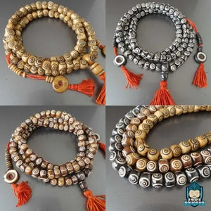 Mala Tibétain Os La Maison de Bouddha