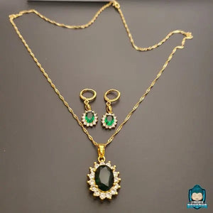 Collier Jade Vert Femme