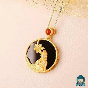 Pendentif Bouddha Tourmaline