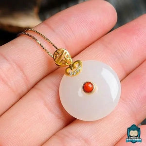 Pendentif Disque Jade