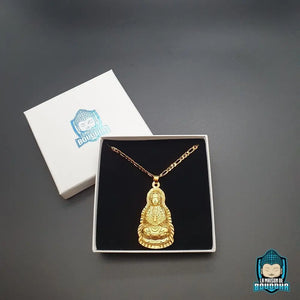 Pendentif Guanyin Bouddha doré La Maison de Bouddha