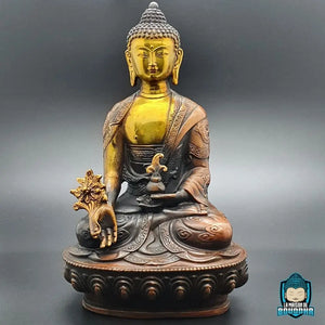 Statuette Bouddhiste Shakyamuni en Cuivre La Maison de Bouddha