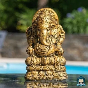 Statue Ganesh Résine Doré La Maison de Bouddha