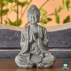 Statuette Bouddha Assis Résine  La Maison de Bouddha