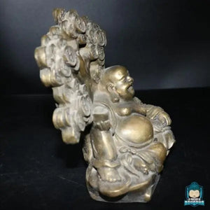 Statuette Bouddha Rieur Métal