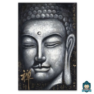 Tableau-Mural-Bouddha-peinture-noir-et-blanc-portrait-de-Bouddha-toile-canvas