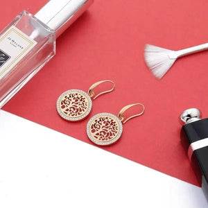 Boucles d'oreilles Arbre de Vie Or Jaune Bijou Bouddhiste  La Maison de Bouddha