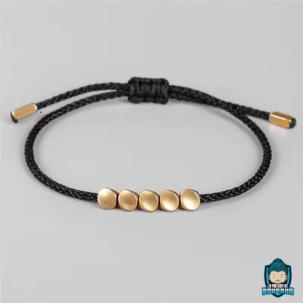 Bracelet-Tresse-Tibetain-Rouge-et-Perles-de-Cuivre-Noir-La-Maison-de-Bouddha