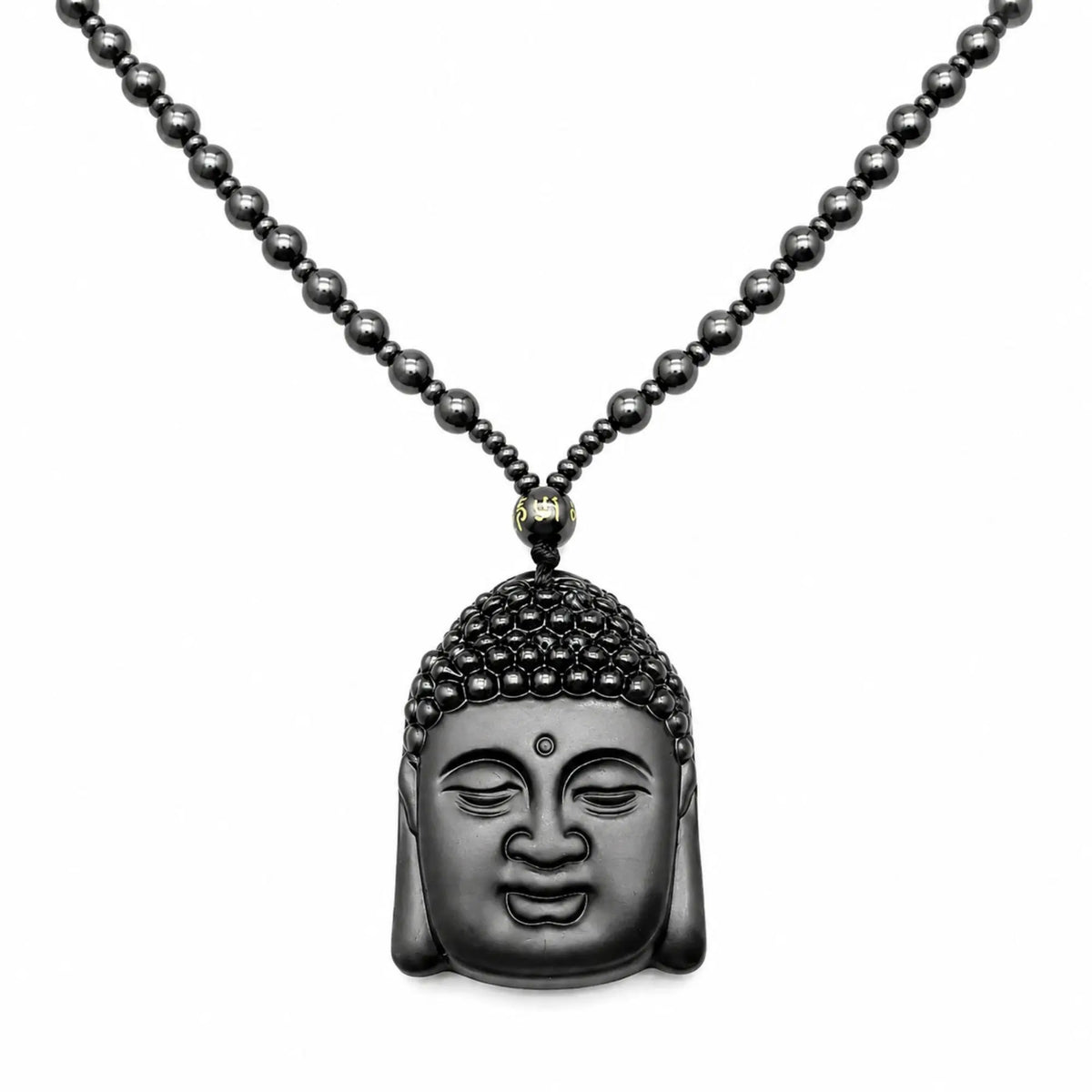 Collier Bouddha Obsidienne de perle Colliers La Maison de Bouddha