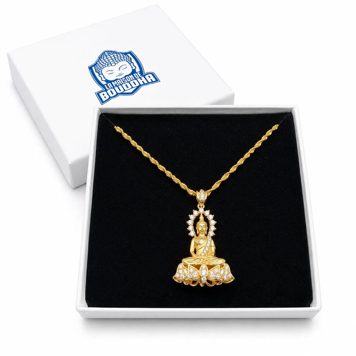 Collier Bouddha Or  La Maison de Bouddha