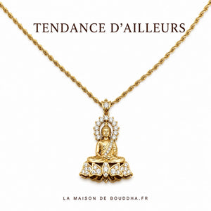 Collier Bouddha Or  La Maison de Bouddha