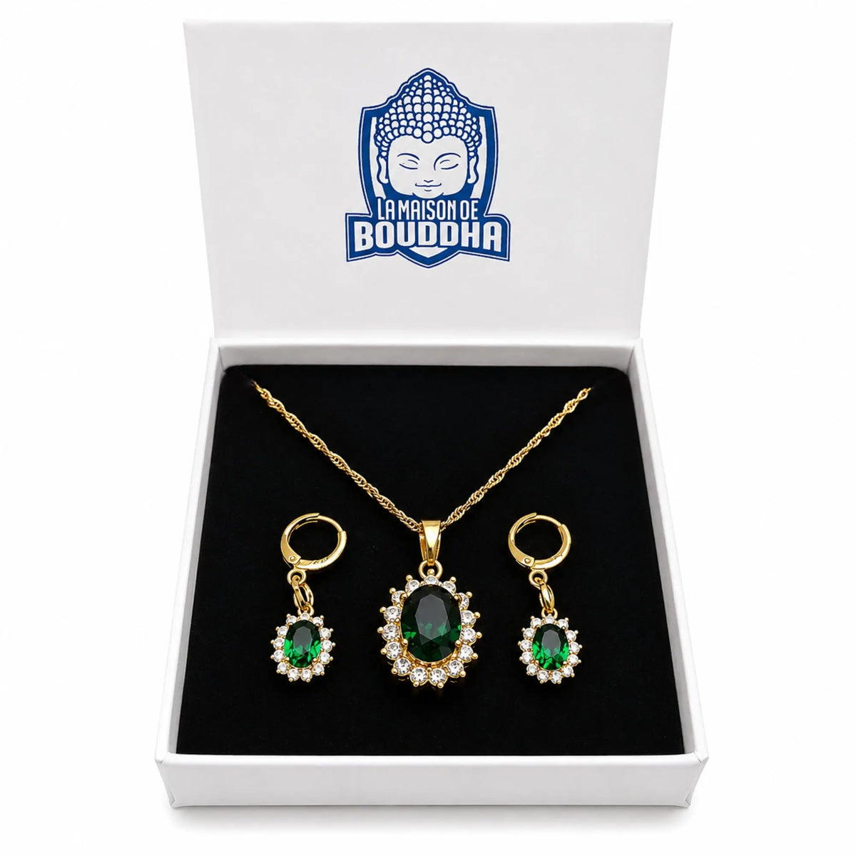 Collier Jade Vert Femme Colliers La Maison de Bouddha