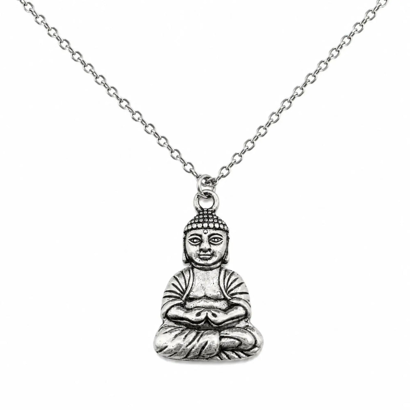 Collier de Bouddha Porte Bonheur Argent Colliers La Maison de Bouddha