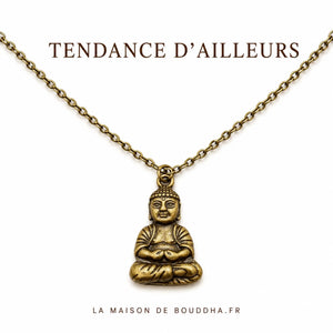 Collier de Bouddha Porte Bonheur Bronze  La Maison de Bouddha