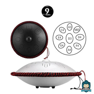 Handpan-9-notes-(d-minor)-version-noir-ou-argent-La-Maison-de-Bouddha