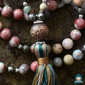 Mala-108-Perles-Multi-Pierres-Naturelles-et-Pompon-perles-minerales-naturelles-perle-guru-tachetee-multicolore-8-mm-La-Maison-de-Bouddha