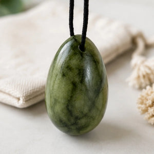 Œuf en Serpentine Naturelle – Taille M Œuf de Yoni La Maison de Bouddha