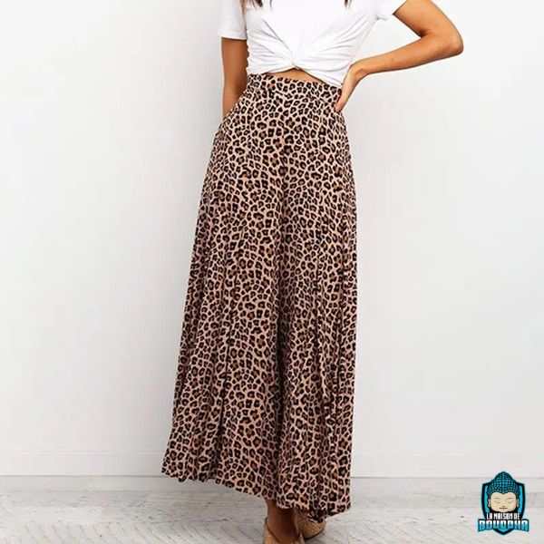 Pantalon-Fluide-Leopard-imprime-coton-polyester-Femme-La-Maison-de-Bouddha