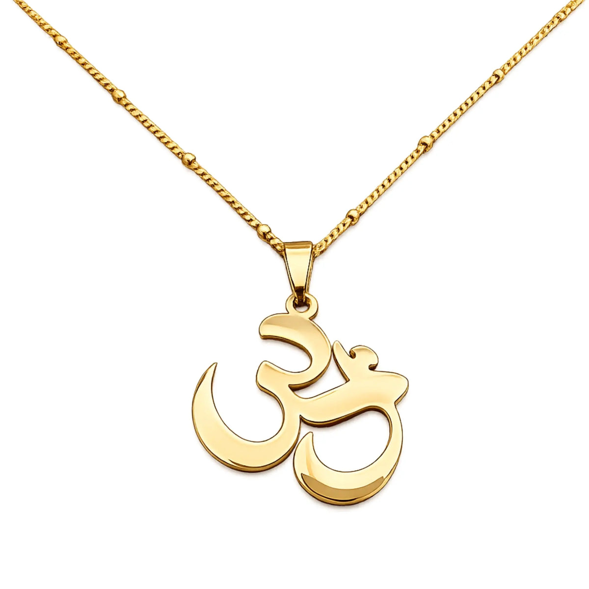 Pendentif Aum Doré  La Maison de Bouddha