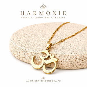 Pendentif Aum Doré  La Maison de Bouddha