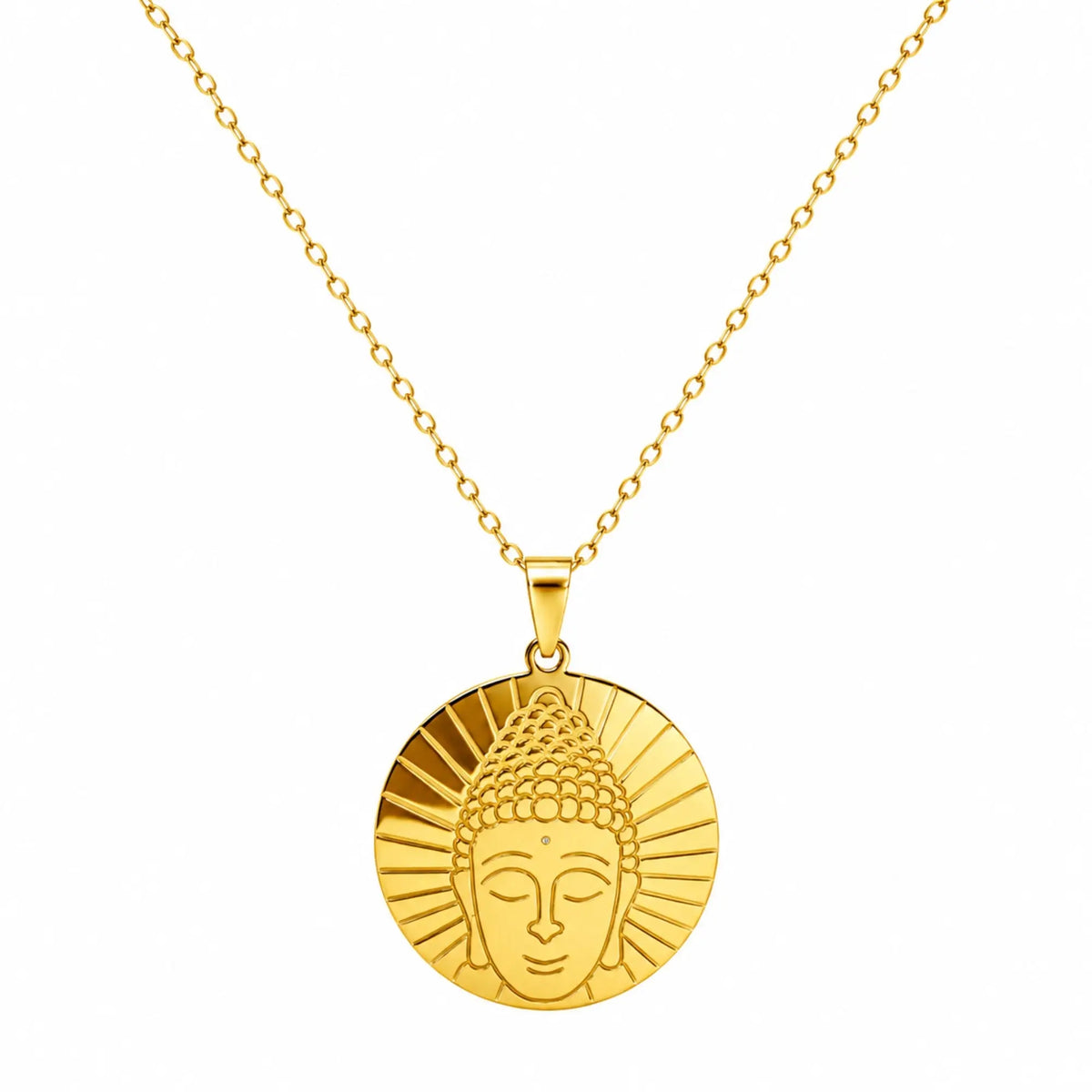 Pendentif Bouddha Doré  La Maison de Bouddha
