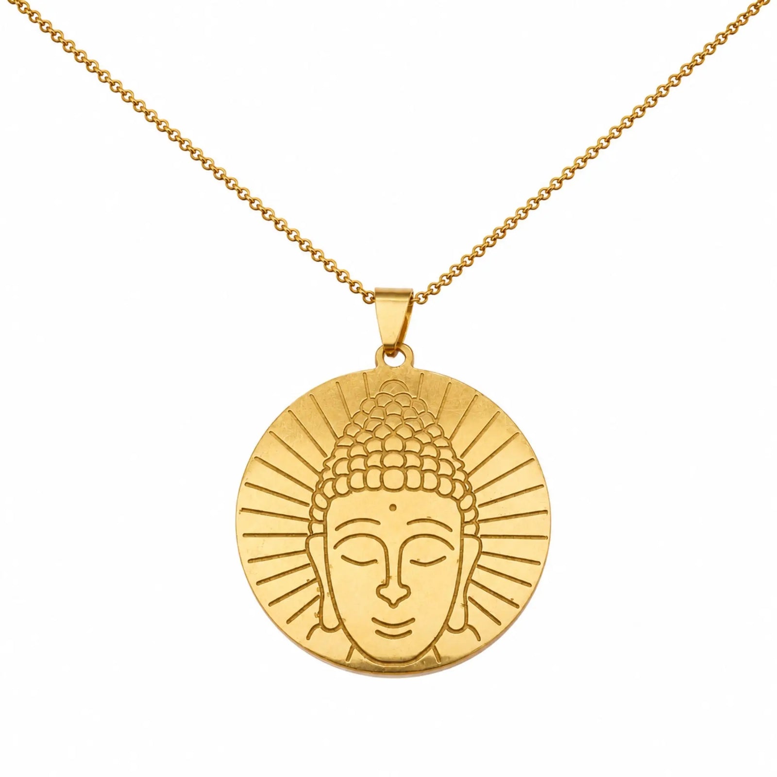Pendentif Bouddha Doré  La Maison de Bouddha
