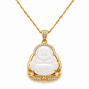 Pendentif Bouddha En Jade Blanc Pour Femme  La Maison de Bouddha